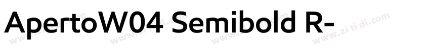 ApertoW04 Semibold R字体转换 ApertoW04 Semibold R字体转换